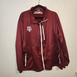 Rivalry Threads 91 Texas A&M Aggies Jacket Burgundy Full Zip Long Sleeve Mens 2X